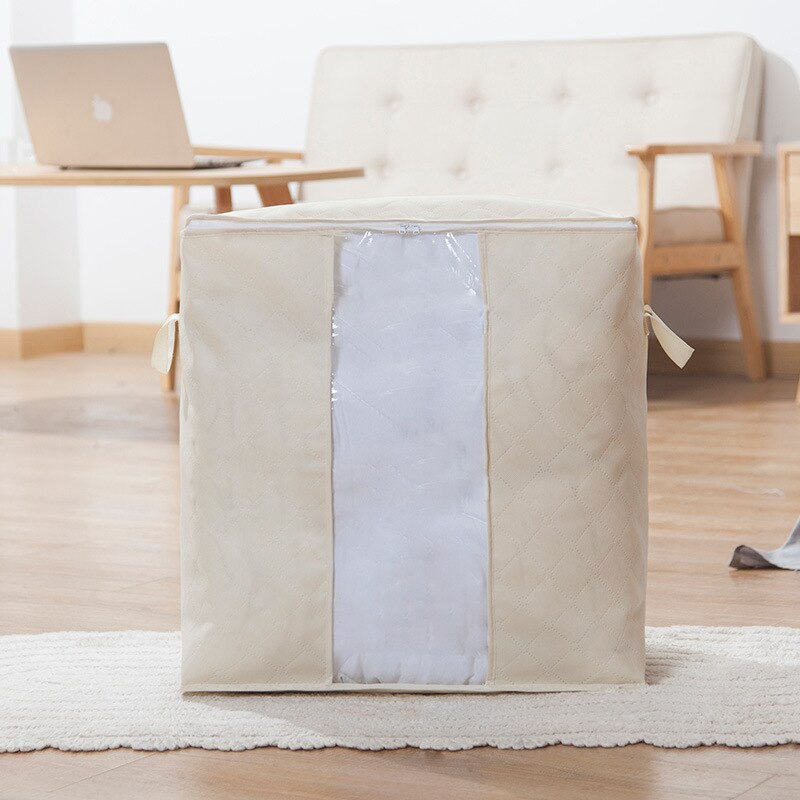 Icke-vävt tyg täcke förvaring väska hem kläder täcke kudde filt förvaringsväska resor bagage arrangör dampproof sortering bag: 10