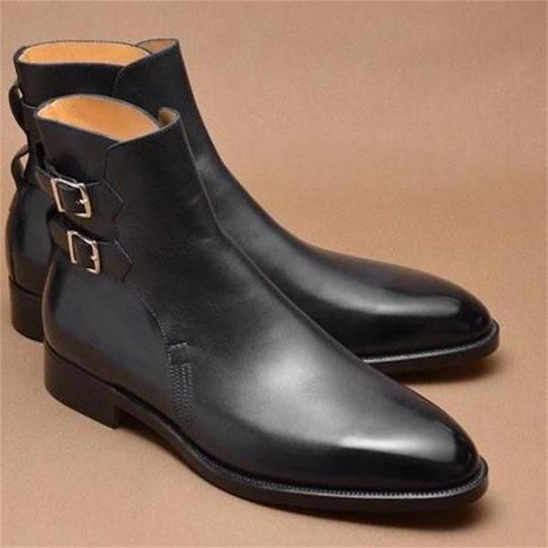 Chaussures De Conduite Homme En Cuir PU Rétro - Bottines Décontractées à Lacets - Confortables Et Antidérapantes