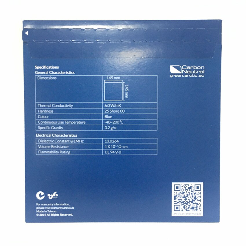 ARCTIC AC Thermal pad 6.0 W/mK 1.5mm High Efficient thermal conductivity Original authentic Arctic Thermal pad