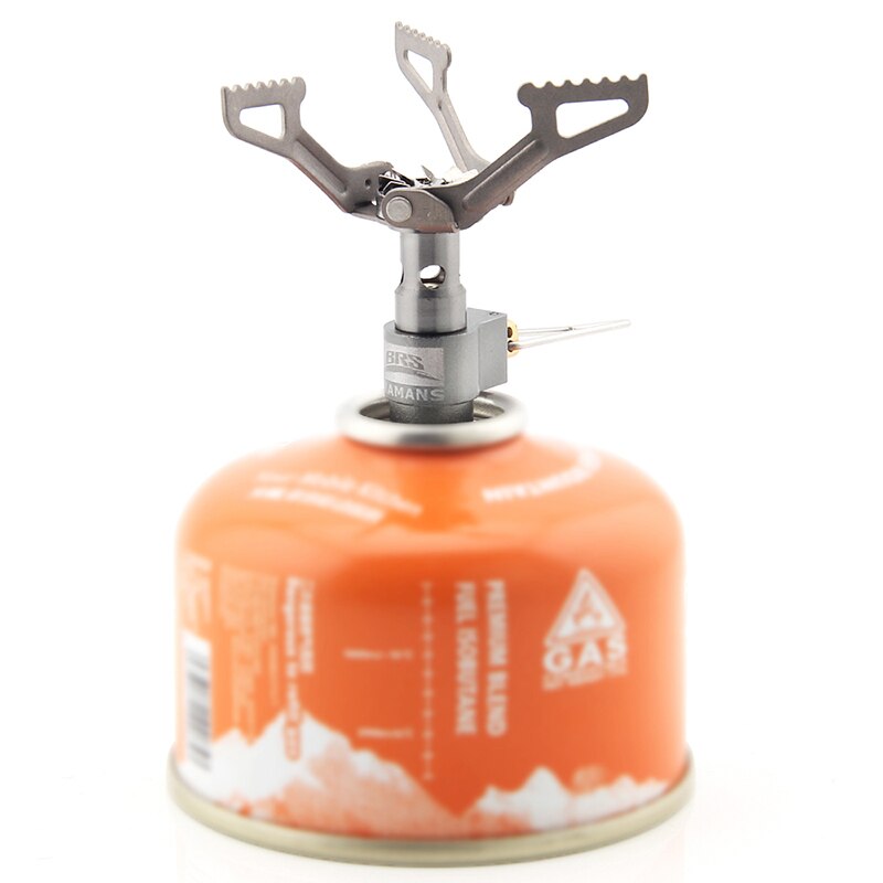 BRS Outdoor Portable Solo Titanium Camping Gas Stove 25g Lightweight Mini Gas Cooker Burner Camping Hiking Gas Burner brs-3000t