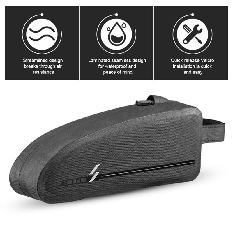 Bicycle Front Tube Frame Large Capacity Waterproof Cycling Frame Bag Top Tube Mountain Bike Storage Bag Bycicle Accessories