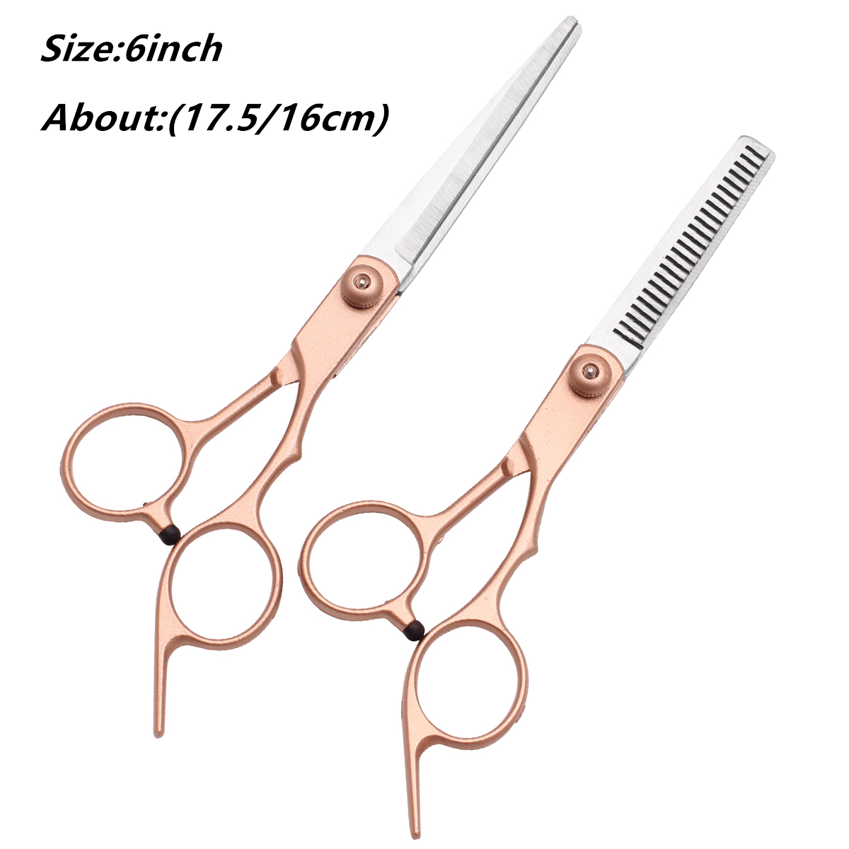 Tijeras para el cabello de 6,0 ", tijeras de peluquería, tijeras de corte fino, adelgazamiento de acero inoxidable, salón de peluquero y hogar, C1000