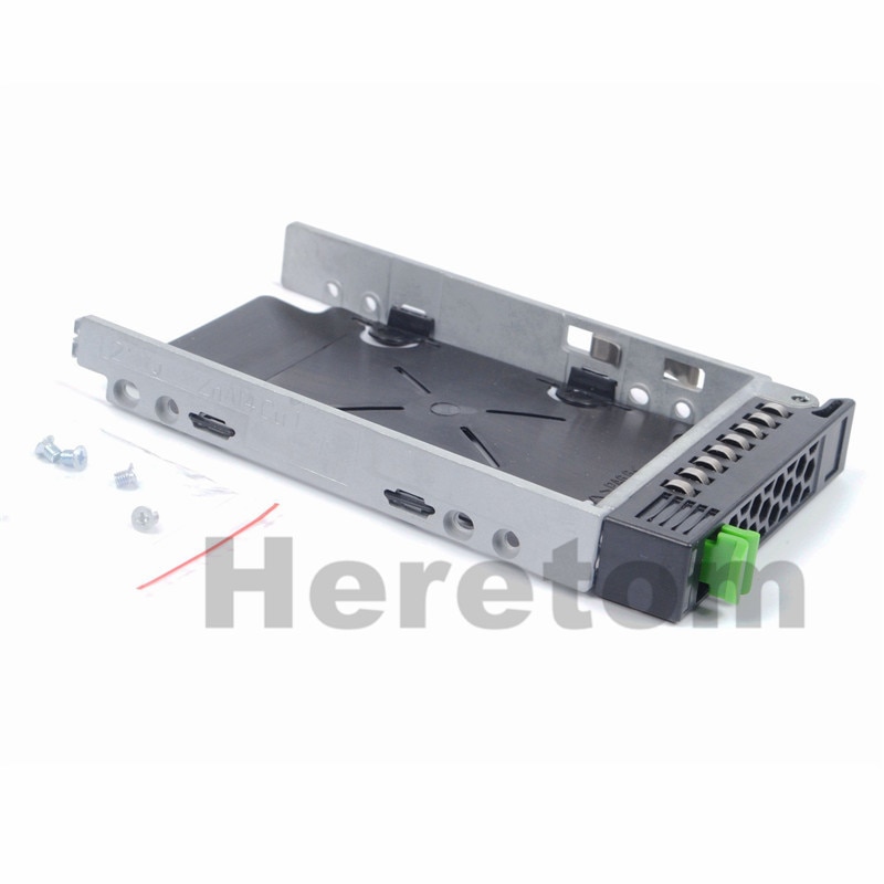 Heretom NUOVO 2.5 &quot;SAS SATA HDD Drive Tray Caddy per Fujitsu TX100 TX120 TX140 TX150 TX200 TX300 TX600 S1 s2 S5 S6 S7