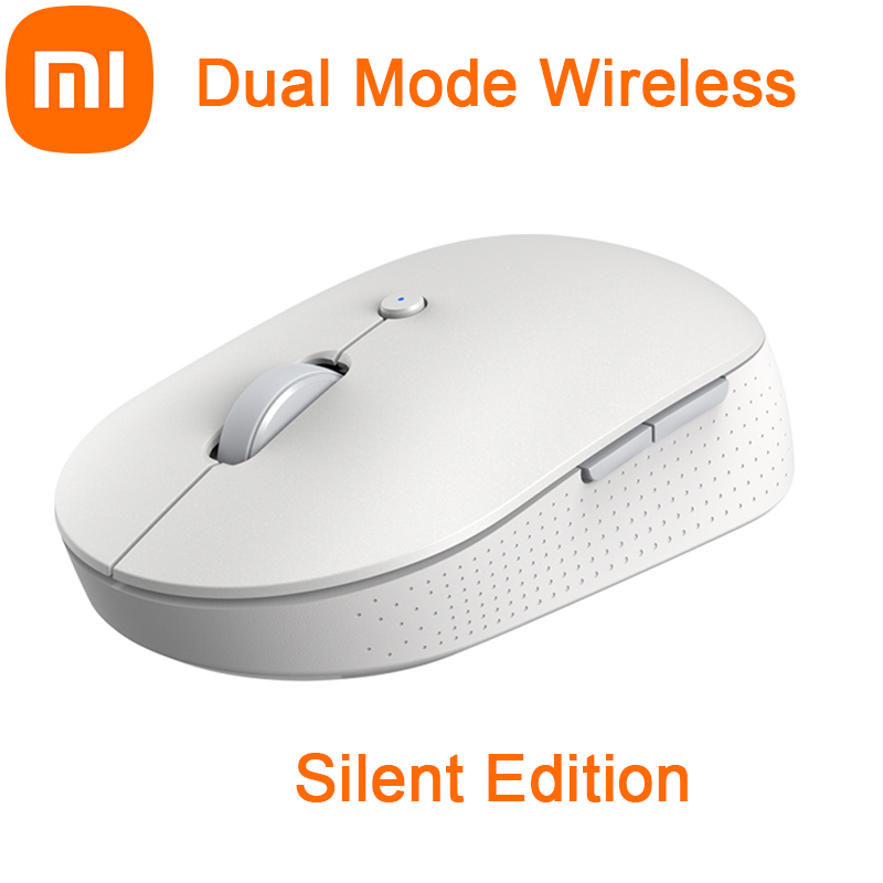 Originele Xiaomi Dual Mode Draadloze Muis Stille Editie Opto-Elektronische Bluetooth 2.4G 1300 Dpi Uv Huid Stof Comfortabele grip