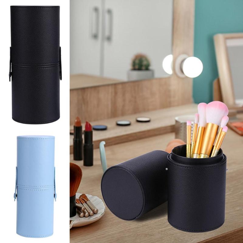 Tragbare PU Leder machen-hoch Pinsel Halfter Reise Kosmetische Stifte Lagerung Tasse fallen Schönheit Stifte Schönheit Organizer Kasten fallen Für Pinsel