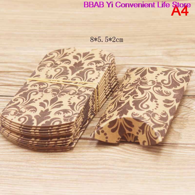 Caja de papel Kraft en forma de almohada, 10 Uds.: A4