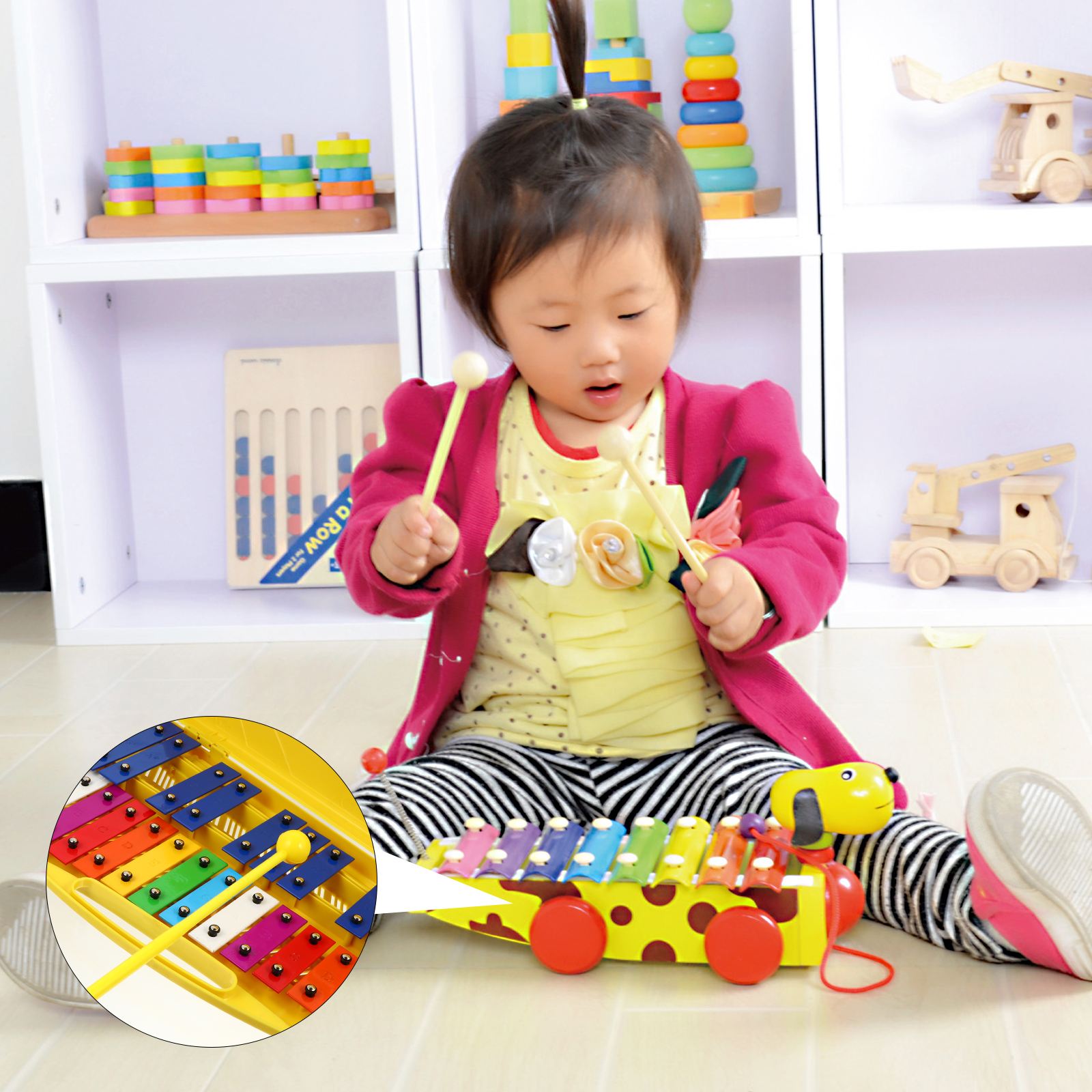 Muziekinstrument Speelgoed Kids Glockenspiel Xylofoon Educatief Speelbal