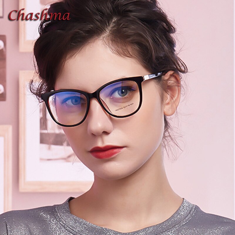 Anti Blue Ray Optical Glasses Frame TR90 Women Square Spectalces Students Gafas Prescription Lenses