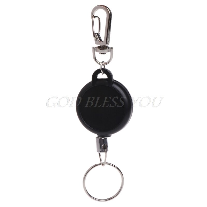 Clé de rétracteur Zinger porte-anneau utile, câble en acier rétractable de 60cm, Anti-perte directe