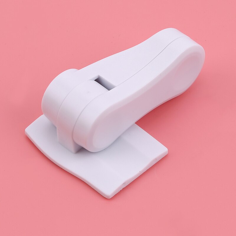 White Plastic Child Safe Security Window Door Sash Lock Safety Lever Handle Sweep Latch Hardware Locks