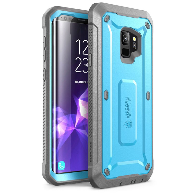 SUPCASE Per Samsung S9 Caso UB Pro di Tutto il Corpo Robusto Coperchio Della Custodia per Armi con Built-in Protezione Dello Schermo per Samsung Galaxy S9: Blue