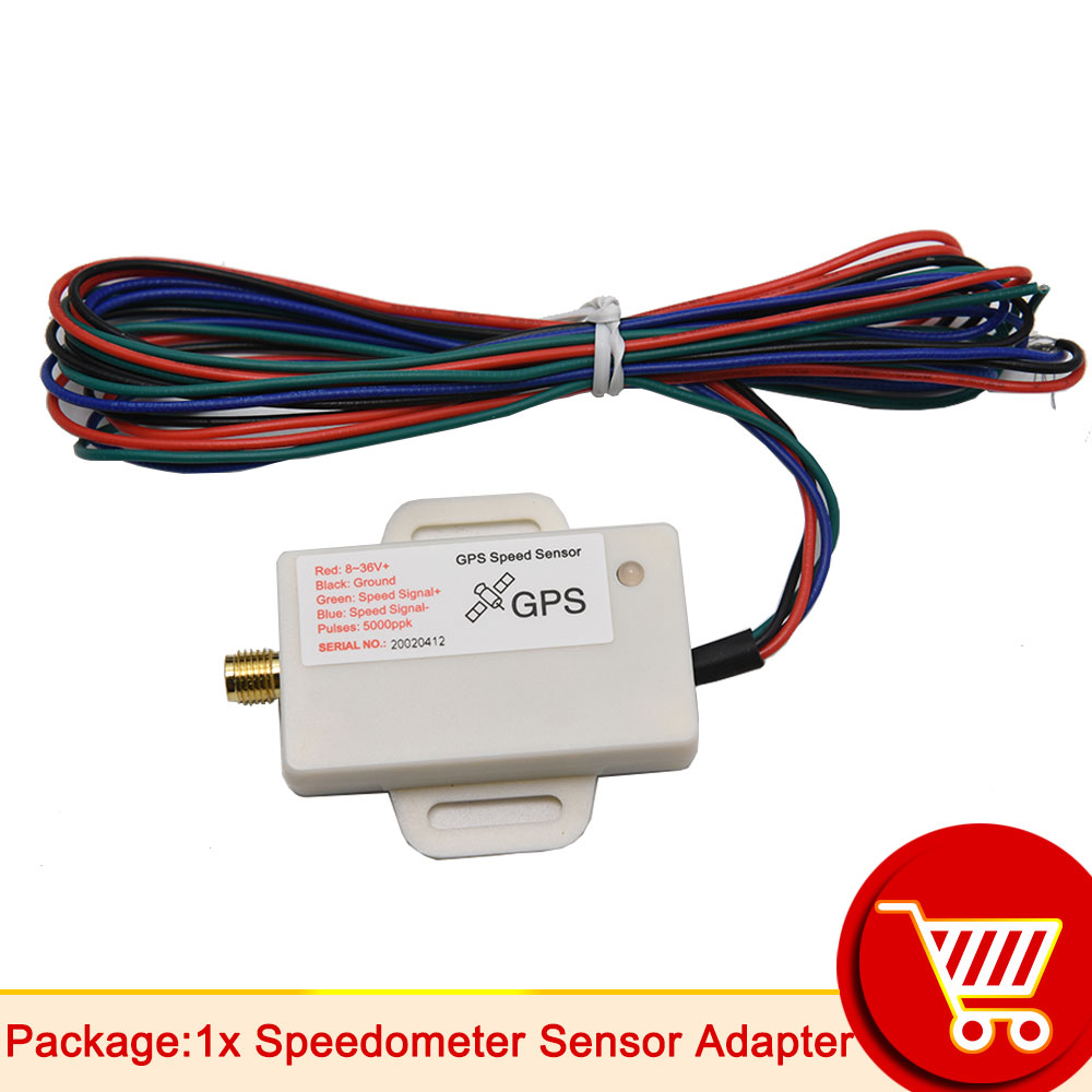 Annonce speedometer sensor adapter gps antenne gps hastighedssender skjult til puls signaludgang hastighedssignal til speedometer/omdrejningsmåler: Grå