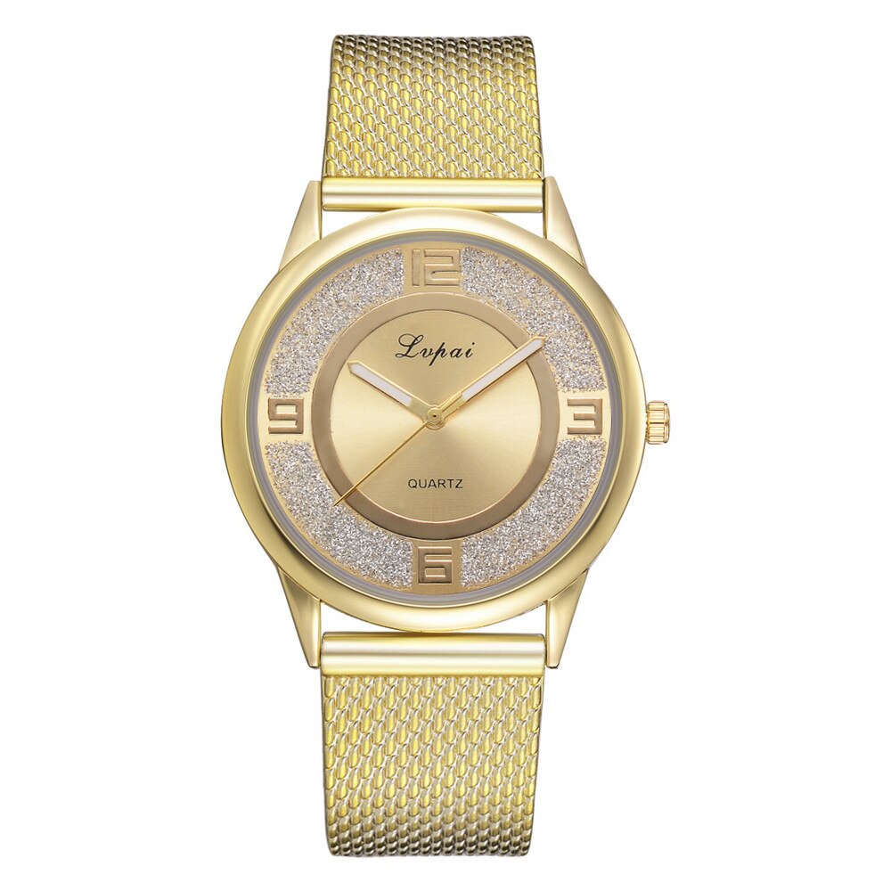 Lvpai Tops Brand Women Bracelet Watches Women's Casual Quartz Silicone strap Band Watch Wrist Watch relogio feminino: D