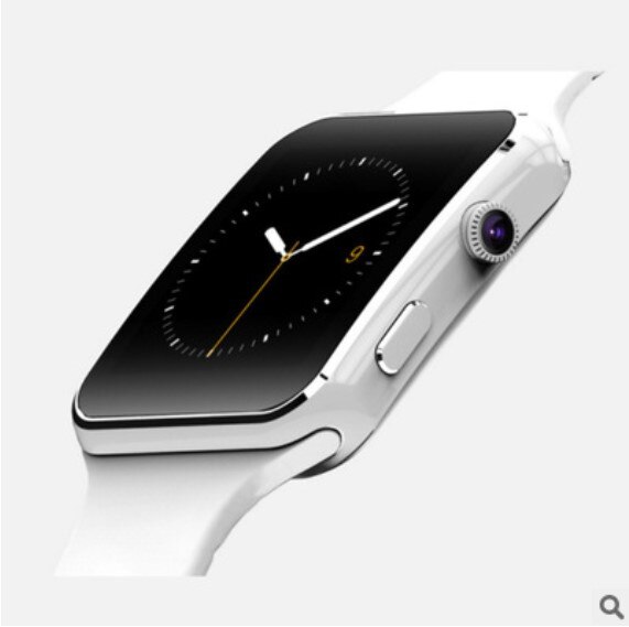 X6 gebogen Bildschirm Bluetooth Smartwatch Männer Frauen für Android IOS iPhone Samsung Uhren: Weiß