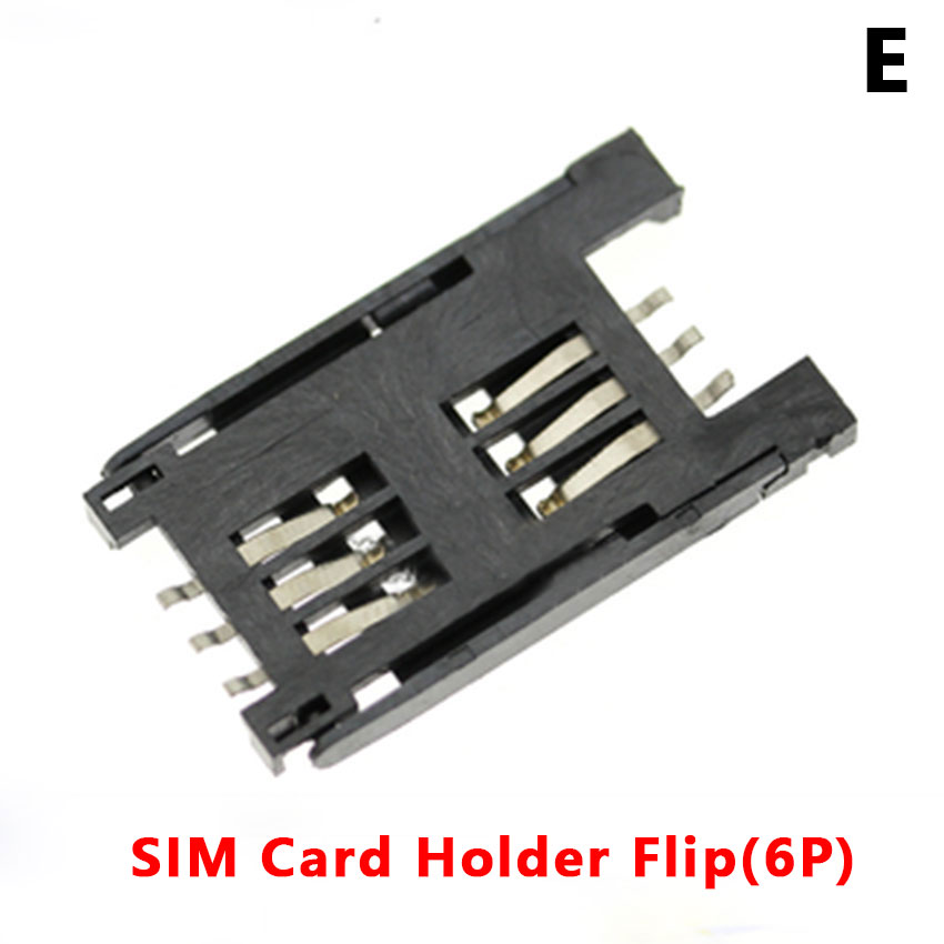 5PC SD/MINI/TF/SIM/MICRO Card Holder Card Slot Card Holder Mobile Phone Memory Card Holder With Self-Elastic Long And Short Body: Ivory