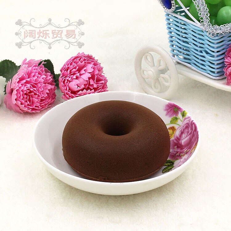 20 pz/pacco Artificiale Falso Pannello Squishy lento Aumento Spremere Giocattoli Realistici dell'UNITÀ di elaborazione Ciambella Modello Realistico Falso Cibo Cucina di Casa arredamento