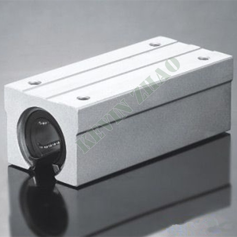 1 stk sbr 16 luu aluminium blok 16mm lineær bevægelse kugleleje glide blok match brug sbr 16 16mm lineær styreskinne