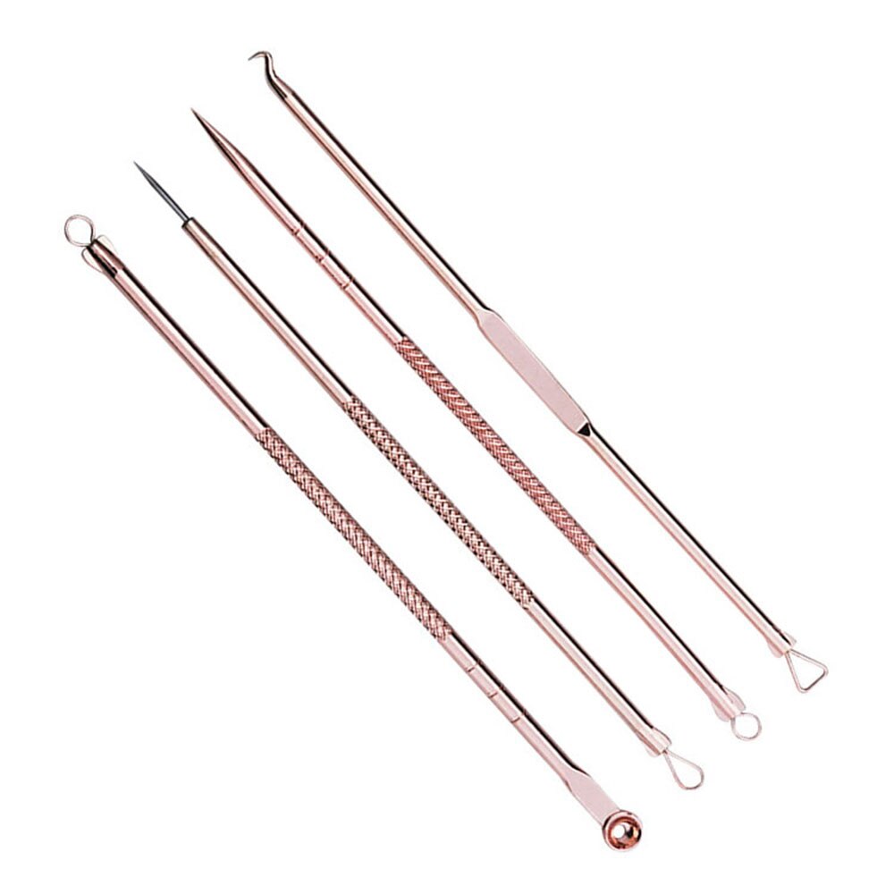 4 pièces point noir tête blanche comédon Spot bouton défaut extracteur Kit d'outils