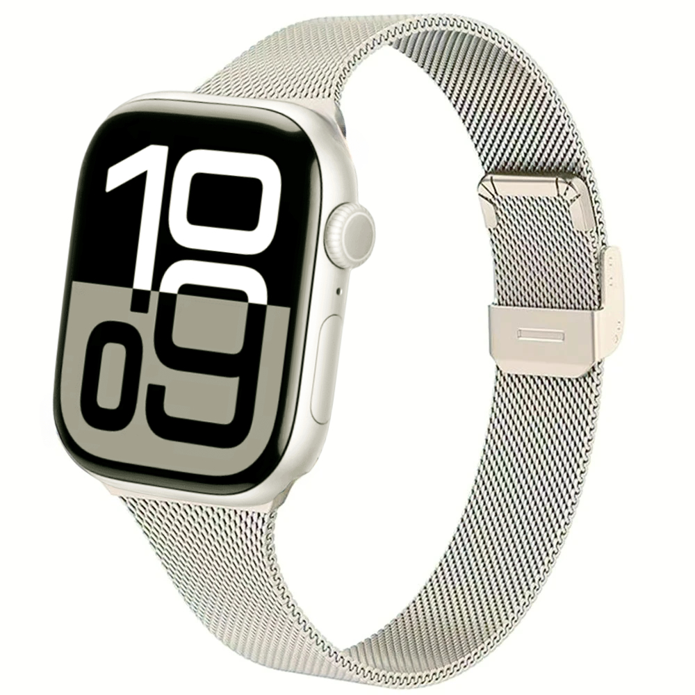 Slanke metalen horlogeband voor Apple Watch 10 42 mm 46 mm 9 8 7 41 mm 45 mm 6 5 4 SE 40 mm 44 mm Milanese polsband voor Iwatch Ultra 49 mm