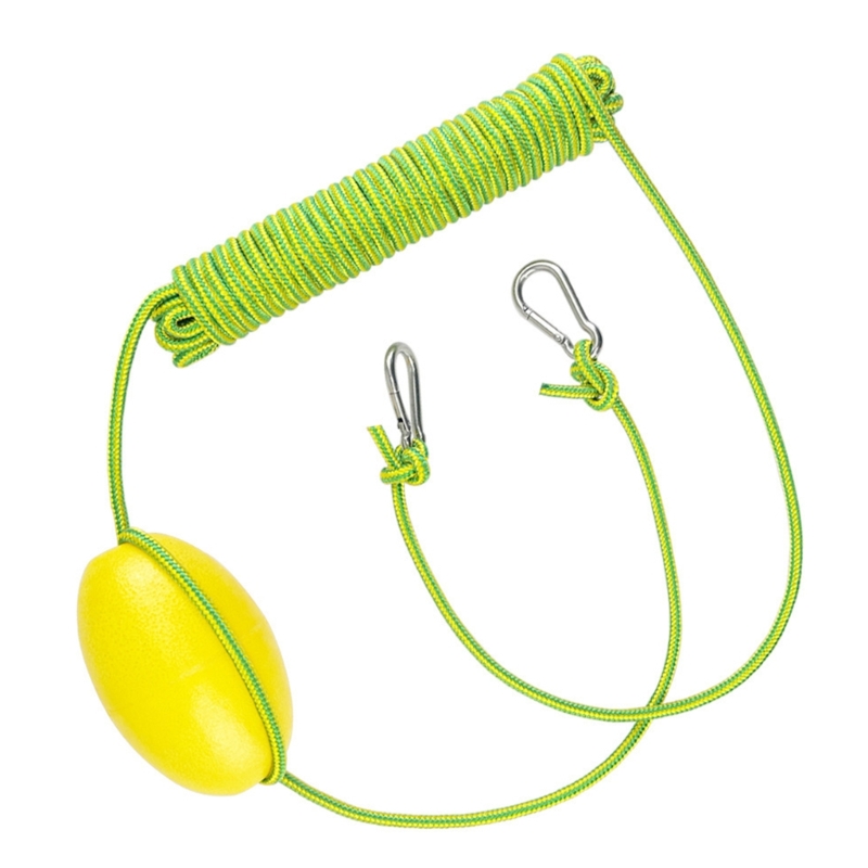Kajak-Zubehör, Kajak-Boje, Schwimmleine, Marine-Seil, Drift-Anker, Schleppleine, Kajak-Wurfleine mit Haken: Grün