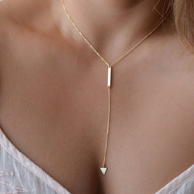 Legering kvinders kraft halskæder gylden sølv farve krystal halskæde til kvinder