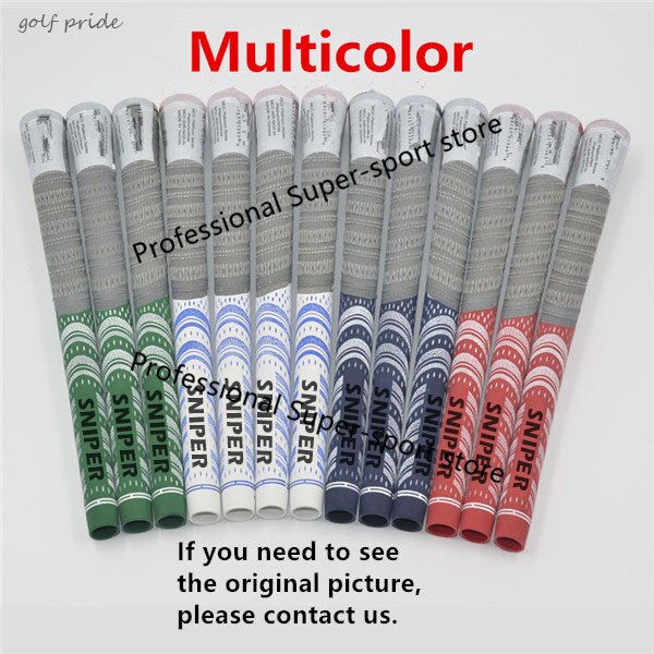 Direct Classic platinum Golf Grips Standard Golf Clubs Grips Rubber Cotton 13pcs/lot: multicolor