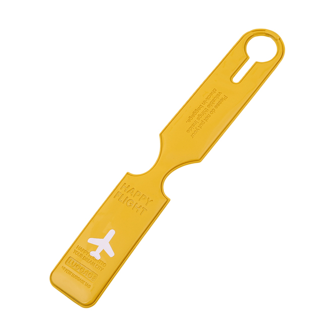PVC Leuke Reizen Bagage Label Riemen Koffer ID Naam Adres Tags Identificeren Bagage Tags Vliegtuig Reizen Accessoires RV879246: yellow