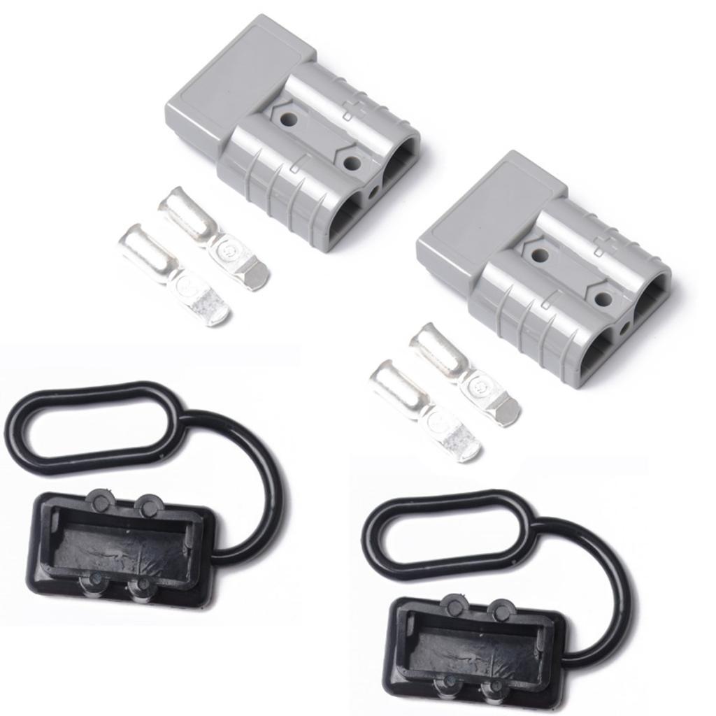 2pcs Battery Quick Connector 50A 10-12 AWG Plug Connect Disconnect