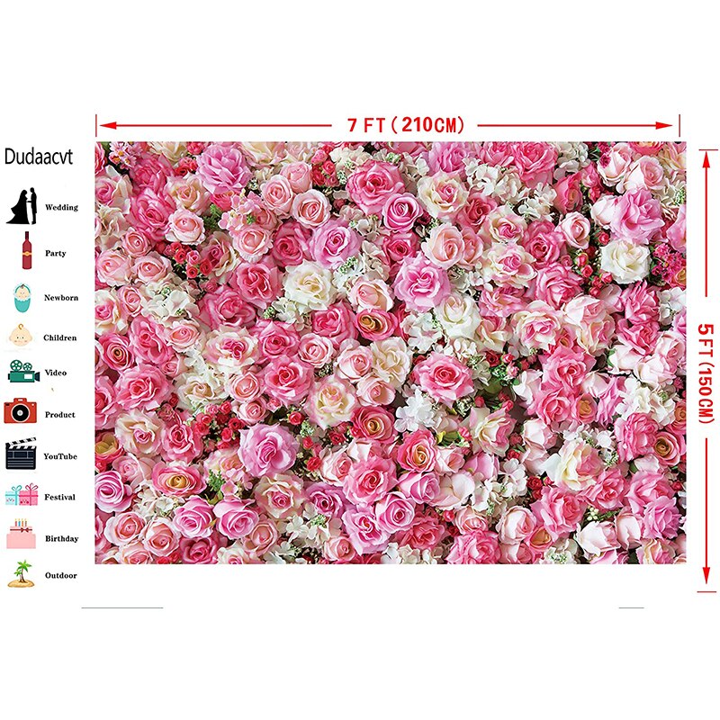 1Pc Realistic 3D Flower Wall Backdrop Wedding Party Photography Background Photo Studio Props
