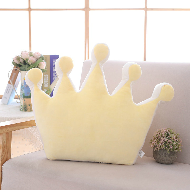 Weiches Prinzessin-Kronenkissen, gefülltes Schlafkissen, Mädchenzimmer, Sofa-Dekoration, Regenbogen, Wolke, Stern, Promi-Studio-Kissen, für Sie: Himmel Blau