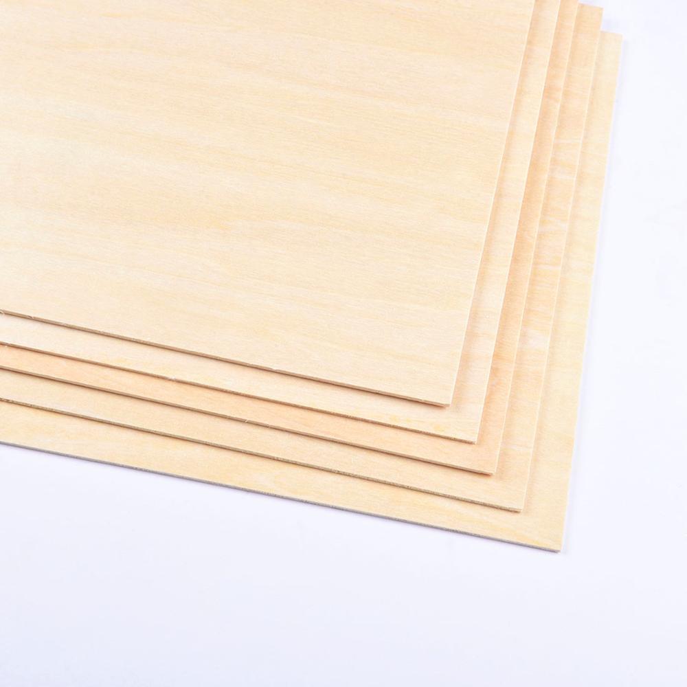 5pcs Vierkante Basswood Plaat Board 20x20x0.2cm voor DIY Modelbouw & Craft