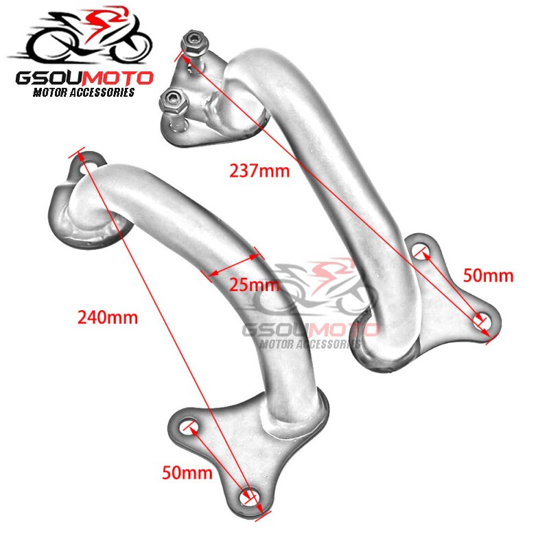 Motorsykkel foran krasjstang motorbeskyttelse gjerde støtfanger til honda  rc42 nighthawk  cb750 cb 750 93-11 94 95 96 97 98 99 00 01 02