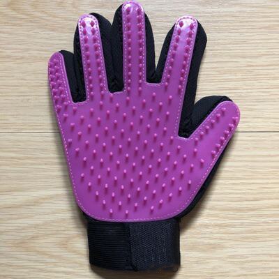 Aapet tpr kjæledyr hund katt stell børstehansker hund katt hår fjerning tilbehør kjæledyr kamhansker kjæledyr hund rengjøringe massasjehansker: G