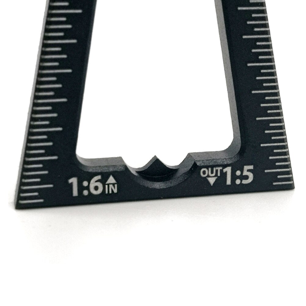 Aluminum Alloy Dovetail Marker Template Scale Dovetail Gauge Guide Tool for Hand Cut Wood Joints Scriber Woodworking Tools