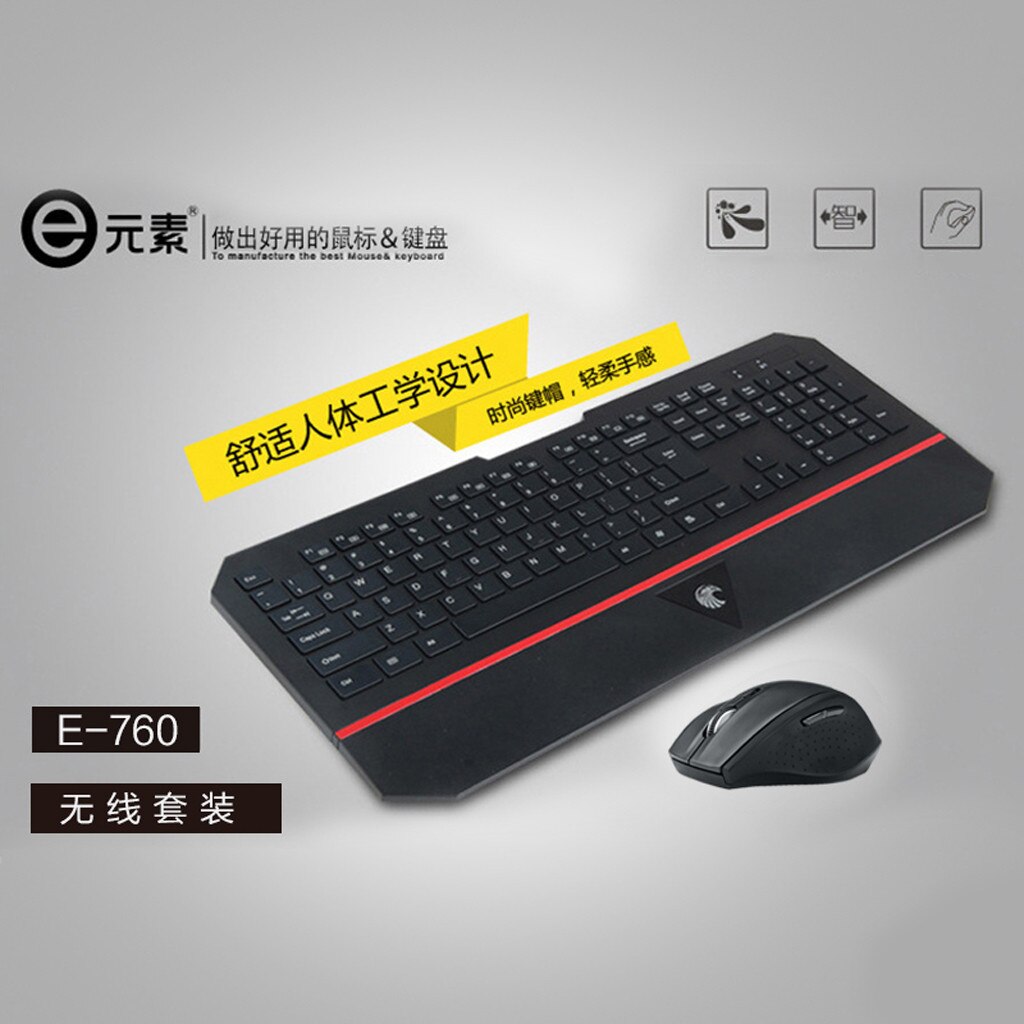 Wireless backlit keyboard and mouse set Wireless USB 2.4GHZ Keyboard and Mouse Slim Combo Set for PC Gaming Computer US g3