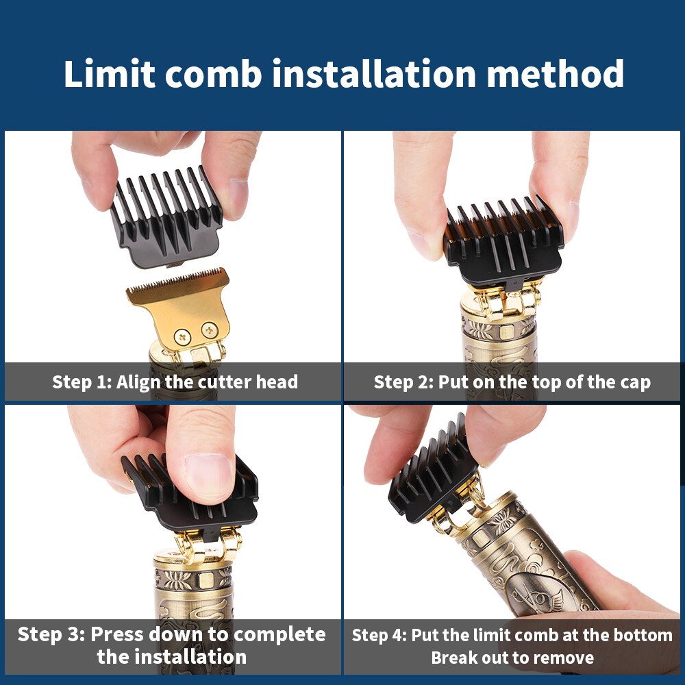 LCD Display Hair Trimmer Clipper Electric Cordless Shaver Trimmer Men Barber Hair Cutter Machine Hair Cut Cloth Hair Style Tool