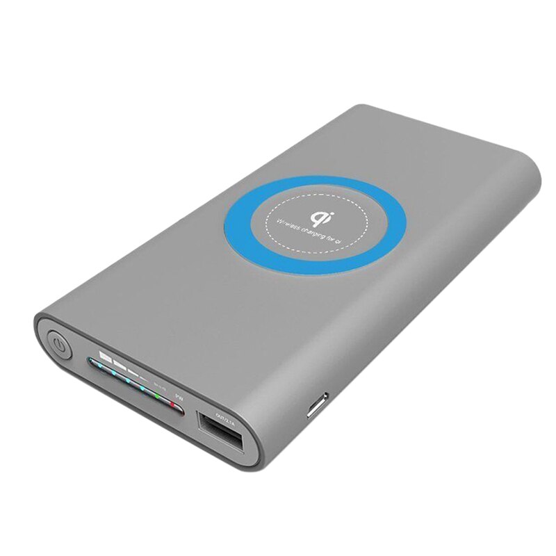 1 conjunto qi sem fio diy 10000mah kit banco de potência portátil sem fio carregador caso nenhuma bateria (necessidade de diy por si mesmo)