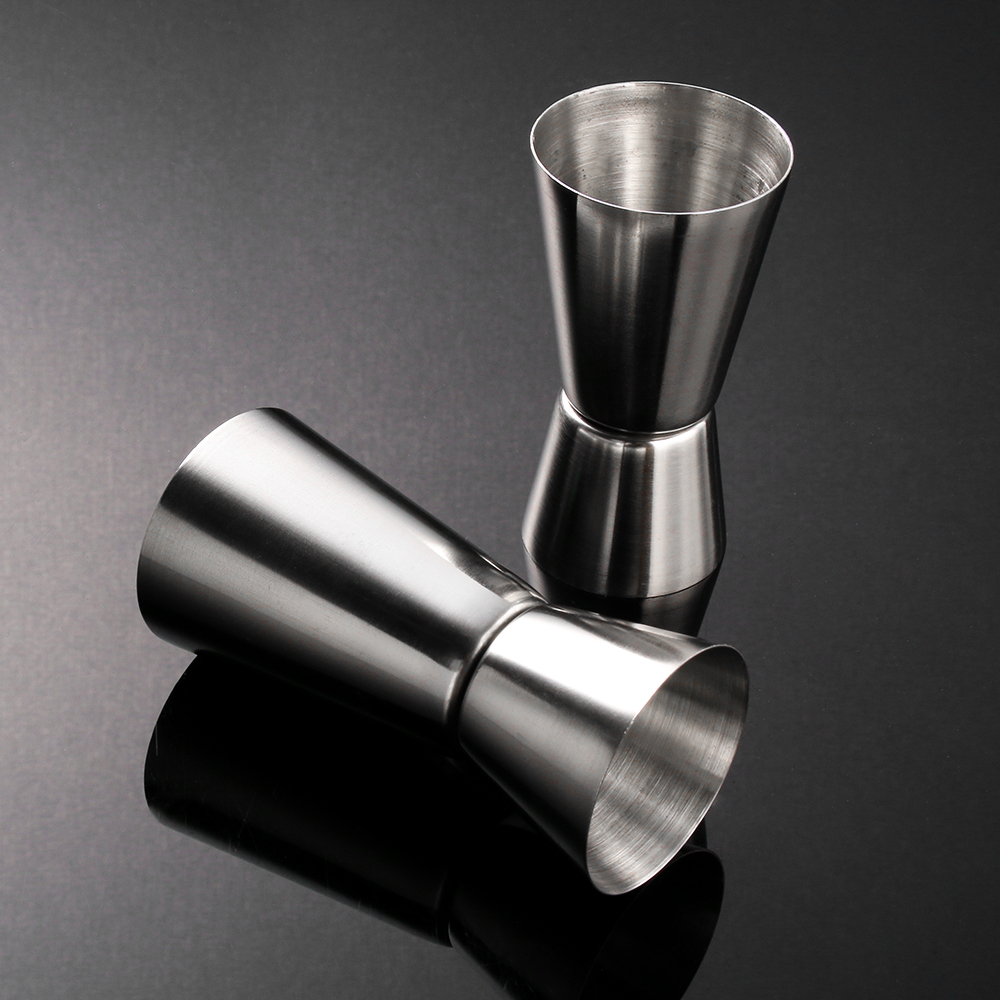 Coqueteleira de aço inoxidável, copo de medida duplo para bebidas, utensílios de cozinha, 15/30ml ou 25/50ml