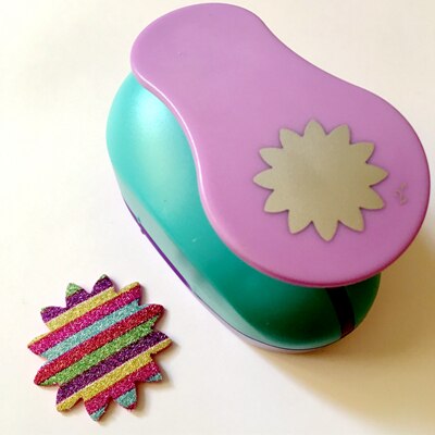 Extra Große 2 ''5 cm Kreis Furador Papier Puncher Scrapbooking Stempeln Handwerk Perfurador Diy Puncher Papier Kreis Schneider 3178B: sun flower
