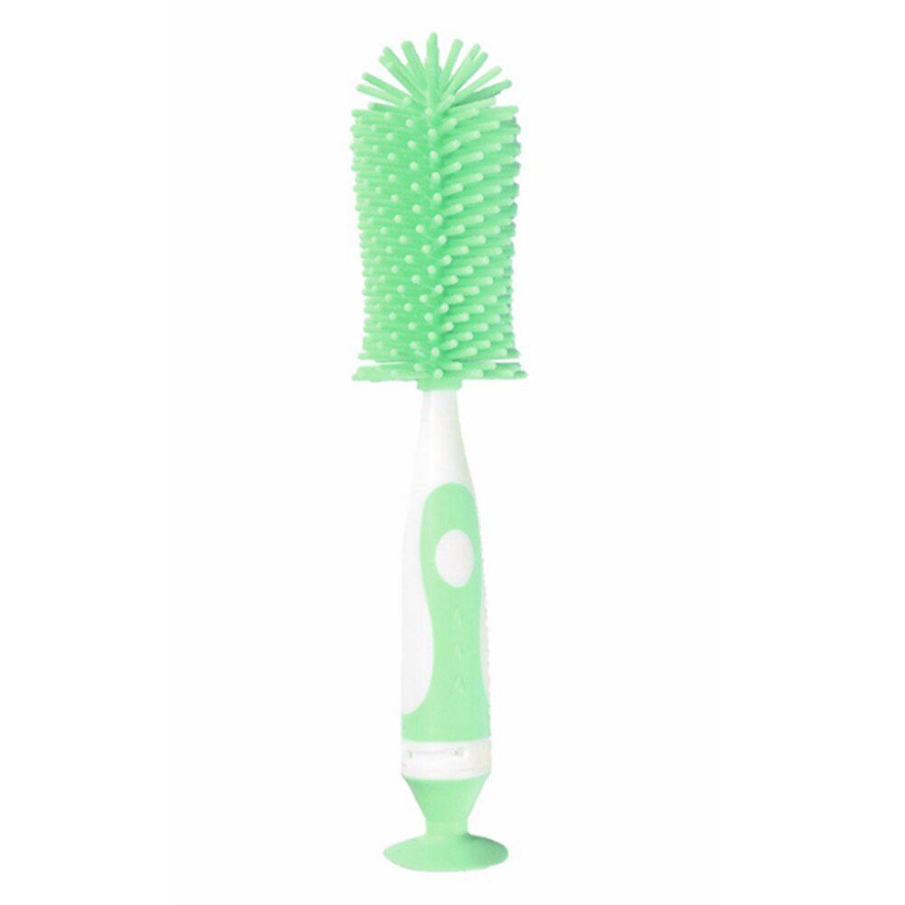 Temperature Resistance Multifunctional Kitchen Spout Tube Teat Rotary Handle Feeding Bottle Brush Washing Cup Cleaning Household: green