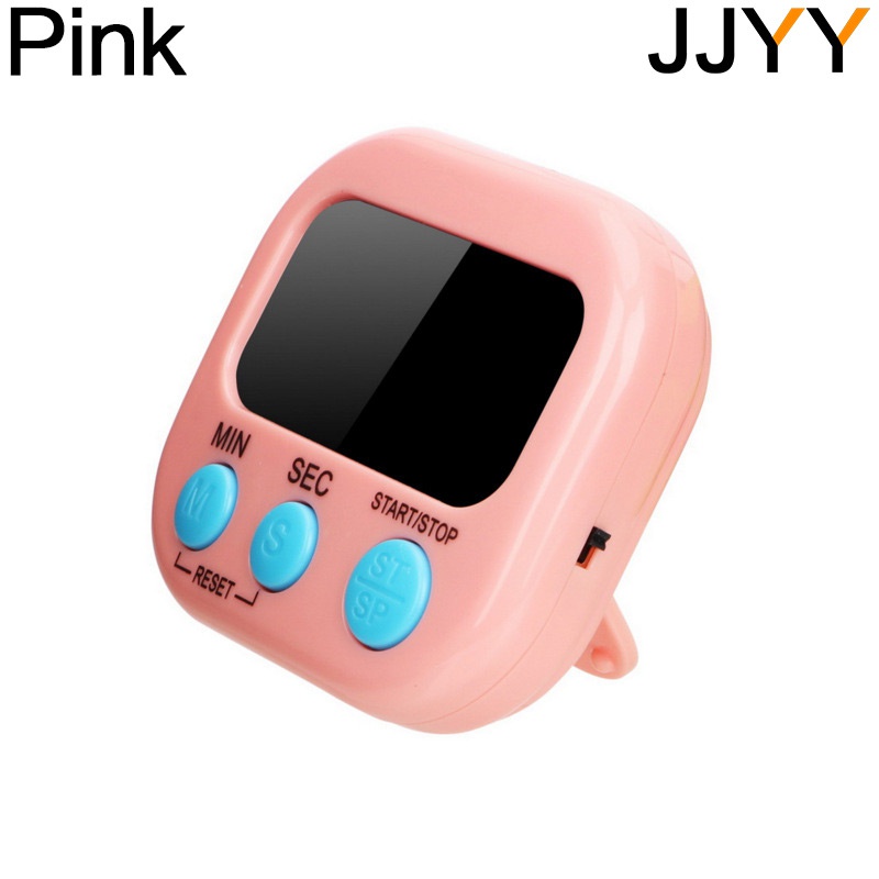 JJYY Digital Kitchen Timer, Cooking Timer, Strong Magnet Back, for Cooking Baking Sports Games Office: Pink