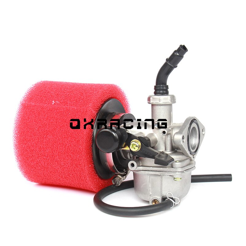 GOOFIT 35mm Rotluftfilter Ersatz für 50CC 70CC 90CC 110CC PZ16 PZ19 PZ22 Carburetor Scooter Dirt Bike ATV