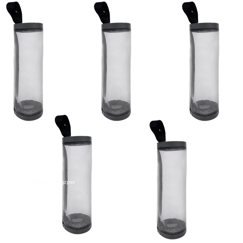 1-5PCS Garbage Bag Storage, Kitchen Wall-mounted Plastic Bags Household Storage Bags Pull-out Shopping Bags Net Bag Storage Bags: MULTI