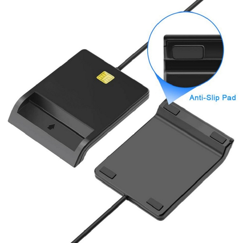 ユニバーサルusbスマートカードリーダーsim銀行カードic/id emv sd tf mmc cardreaders USB-CCID iso 7816 windows 7 8 10 xp mac os