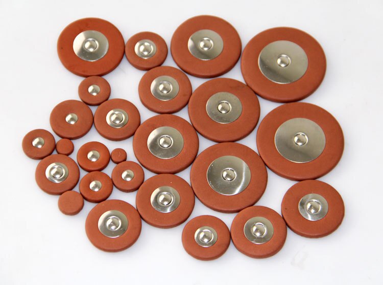 25 Stuks Altsax Sax Vervanging Leather Pads Houtblazers