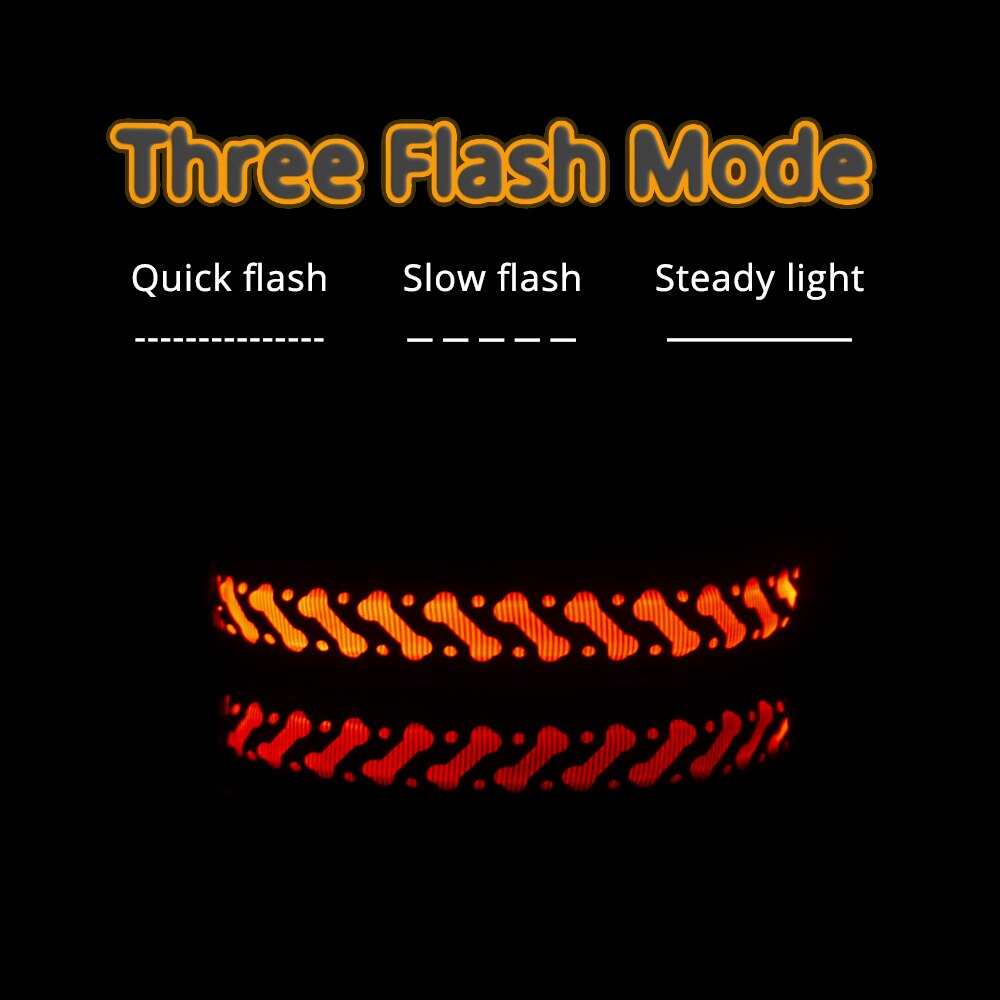 Självlysande mönster halsband för hundar halsband cool usb laddning led hund halsband anti-lost halsband roliga husdjur produkter