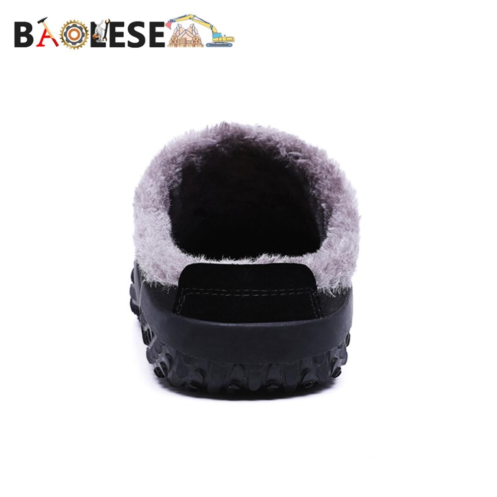 Pantofole BAOLESEM House scarpe invernali da uomo pantofole da uomo morbide scarpe in cotone pantofole da uomo antiscivolo calde in pile di alta qualità