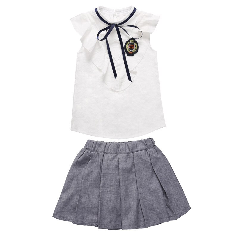 Summer Primary and Secondary School Boys and Girls School Uniforms Suit Kindergarten Clothing Children Short-sleeved Uniforms: 2 / 120