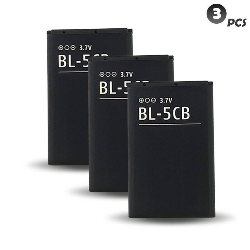 BL-5CB BL5CB Lithium Phone Battery For Nokia 3108 2135 6086 6108 6230 6820 7610 N72 N91 100 101 103 105 109 111 113 1000 1282: 3PCS