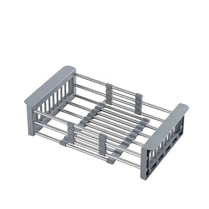 Odpływ zlewu kuchennego kosz spustowy stojak ze stali nierdzewnej basen zlew zlew sztućce opróżniony kosz wody chowany zlew teleskopowy: S